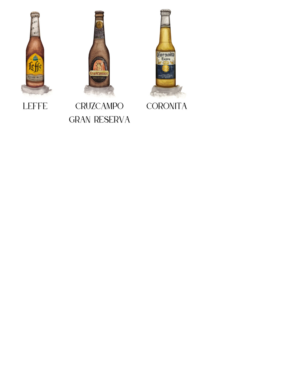 Seating Plan/Meseros Cerveza
