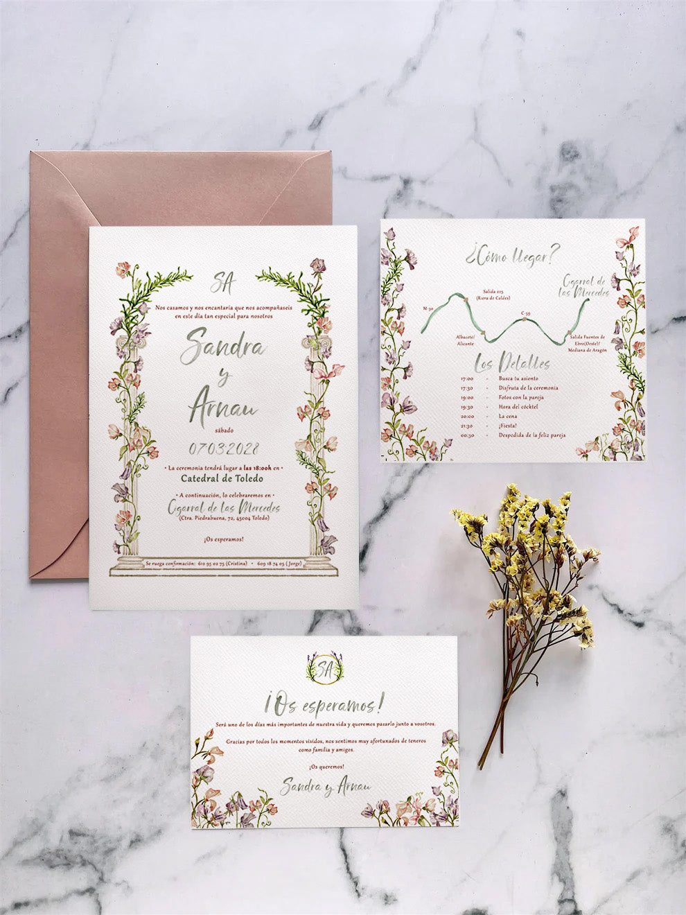 Invitación de Boda Jardín Silvestre
