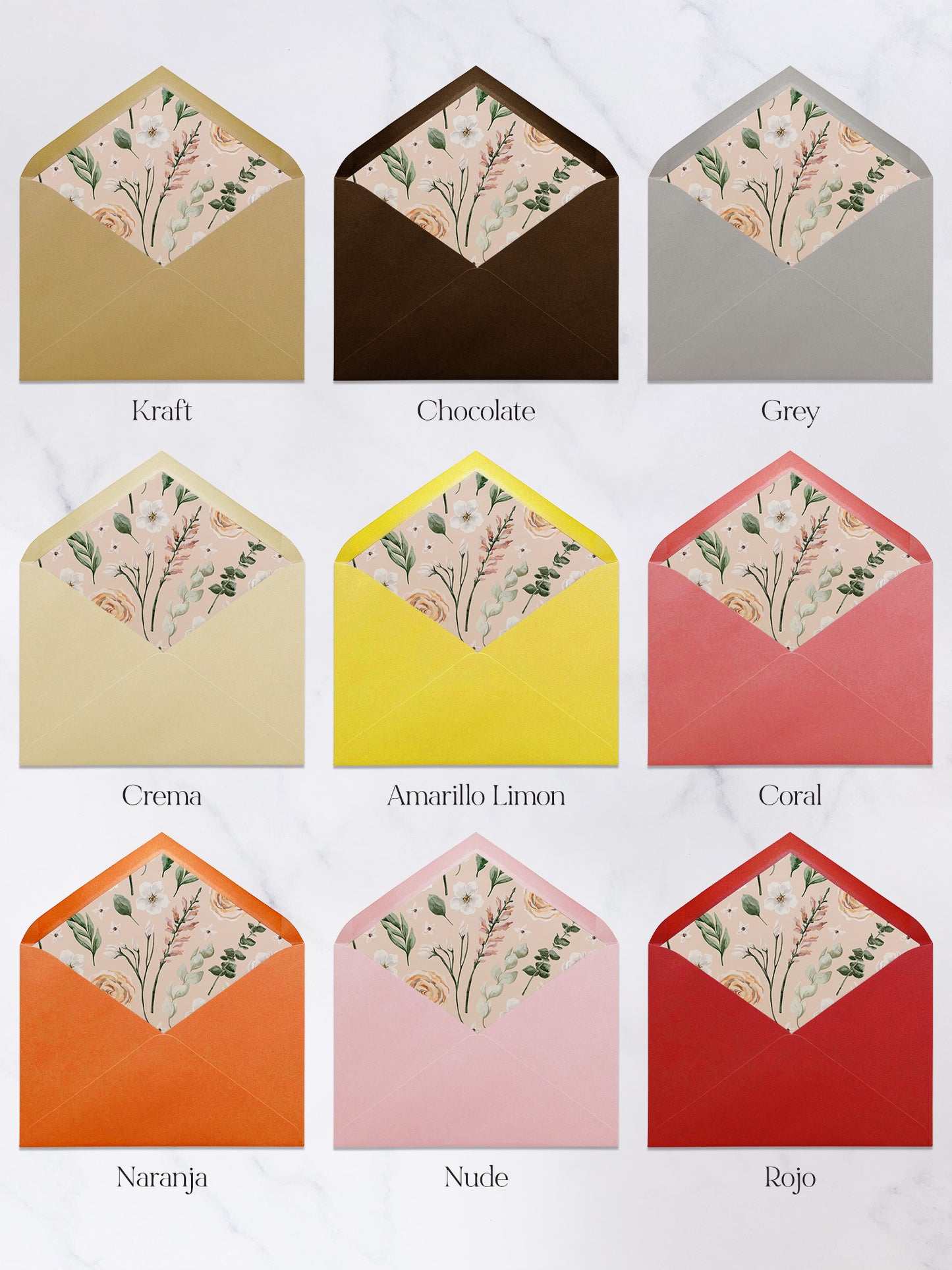 Sobre Forrado Florales #3