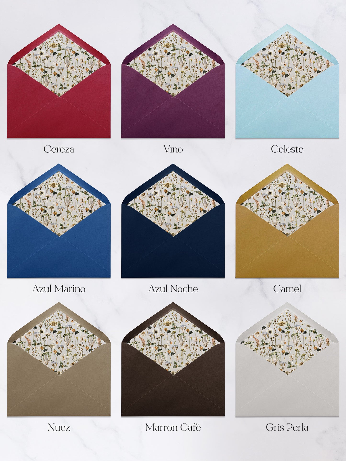 Sobre Forrado Florales #16