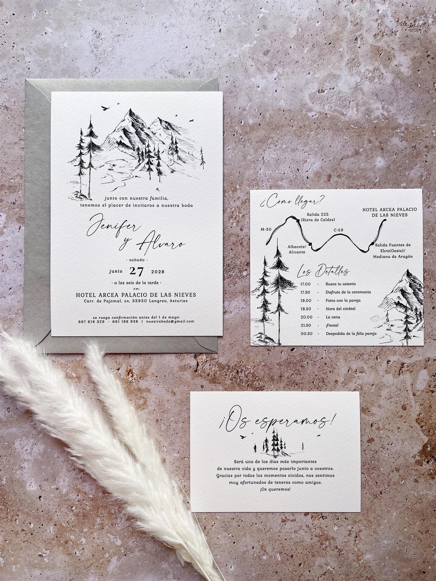 Invitación de Boda Montaña