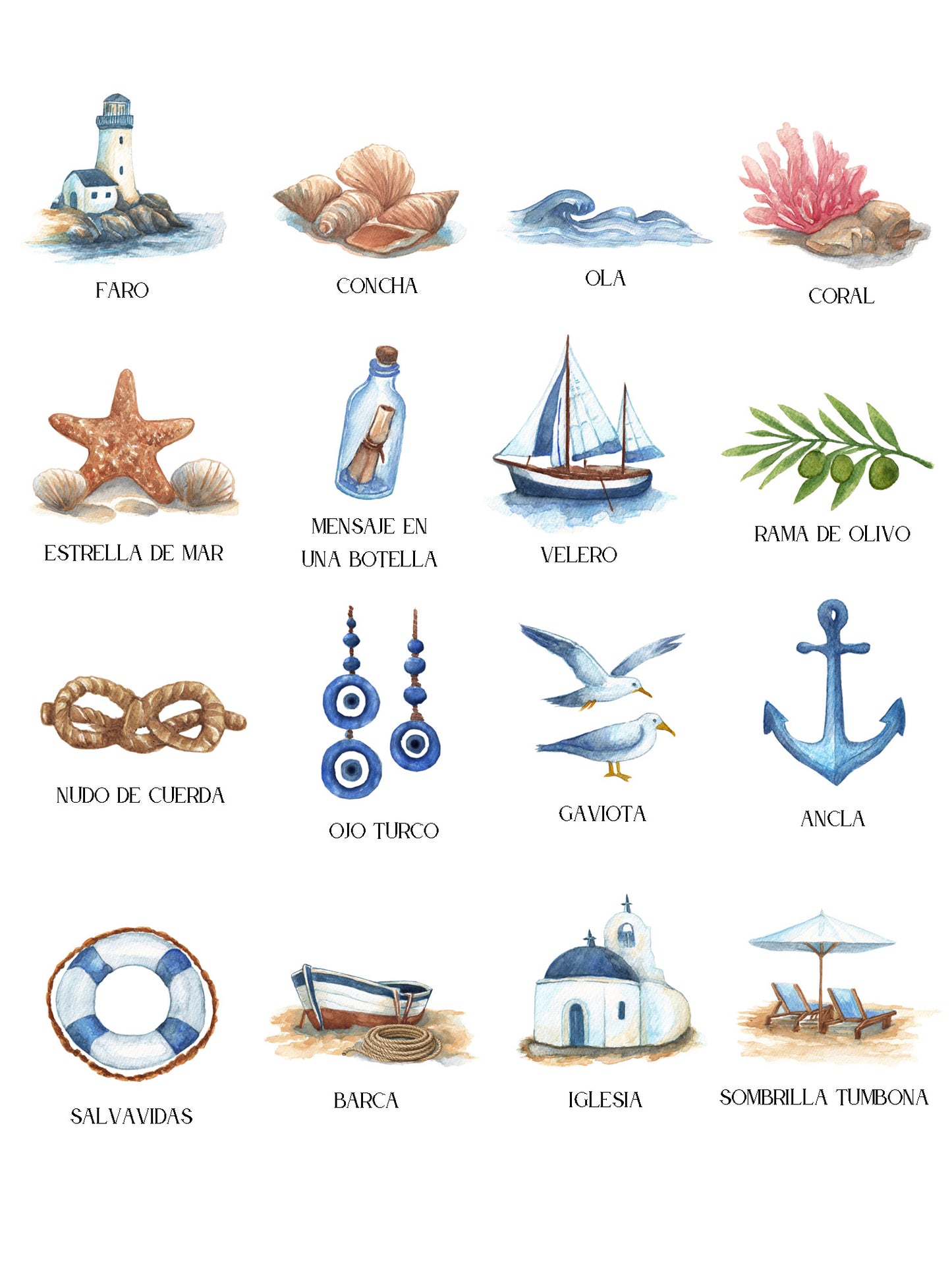 Seating Plan/Meseros Nautical