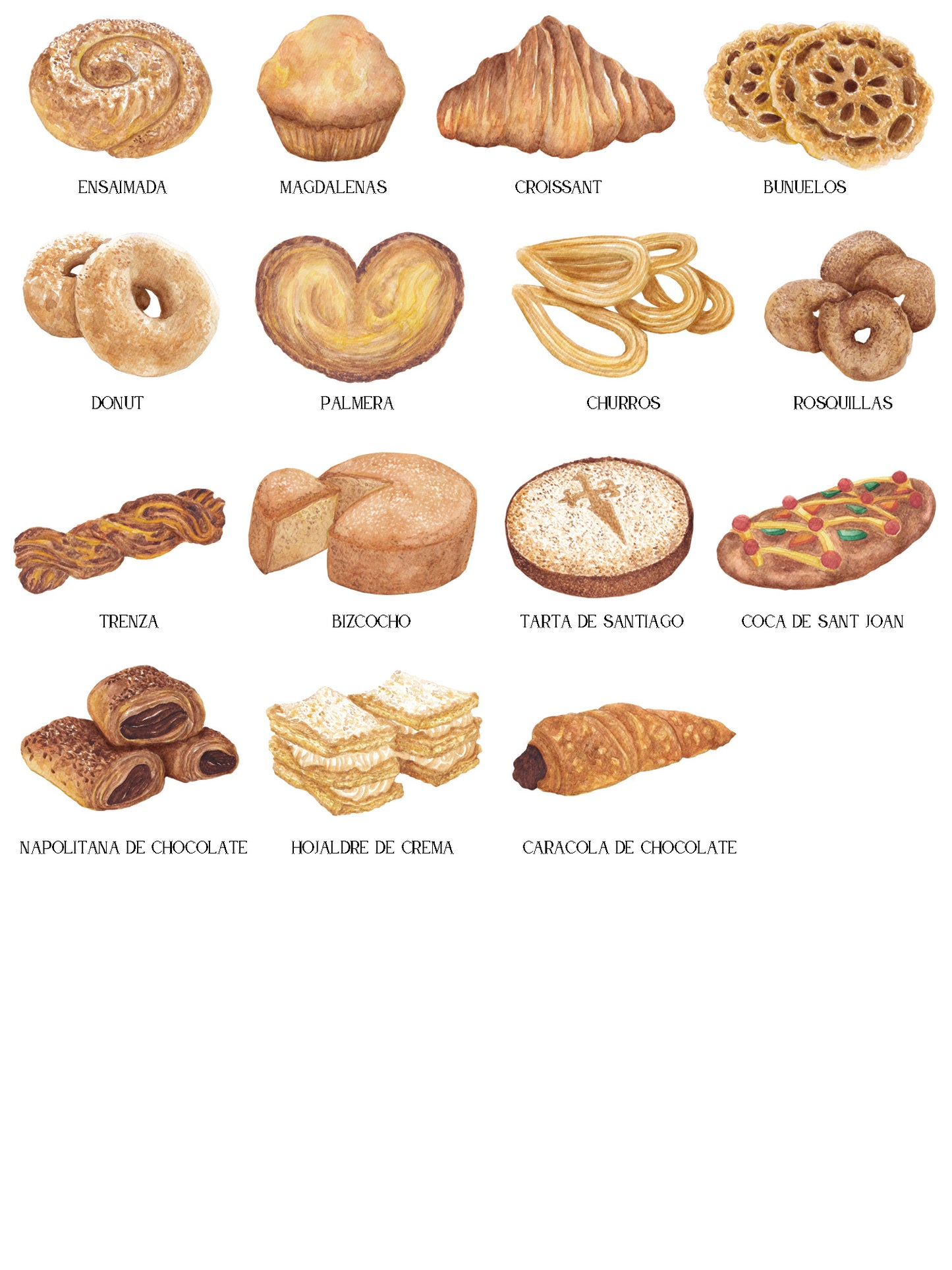 Seating Plan/Meseros Pastelería