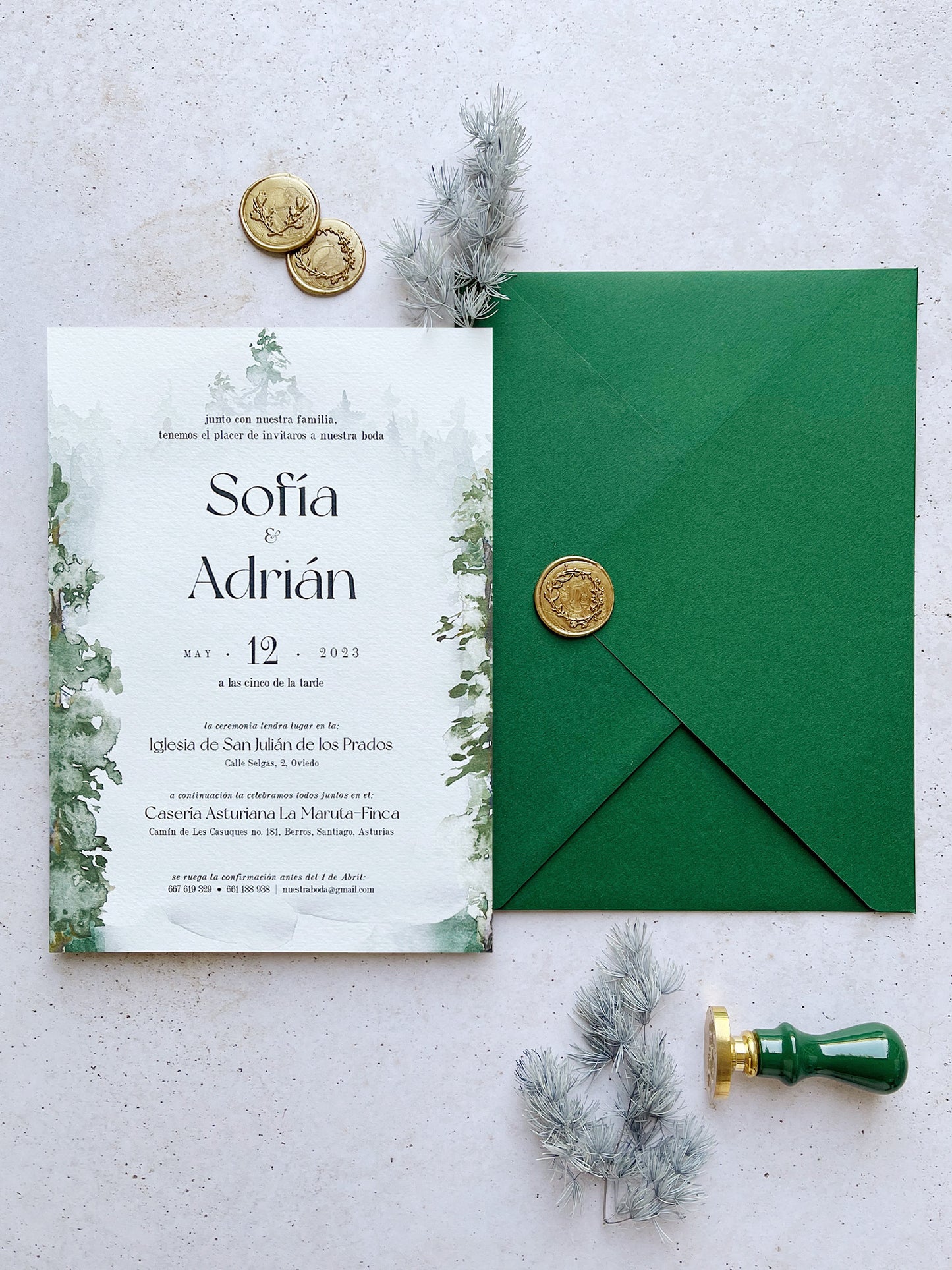 Invitación de Boda Foresta