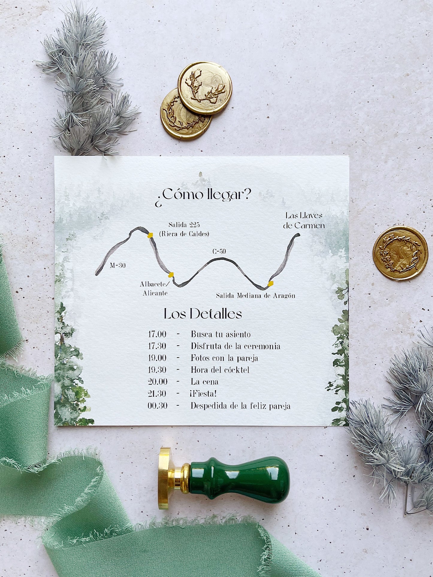 Invitación de Boda Foresta