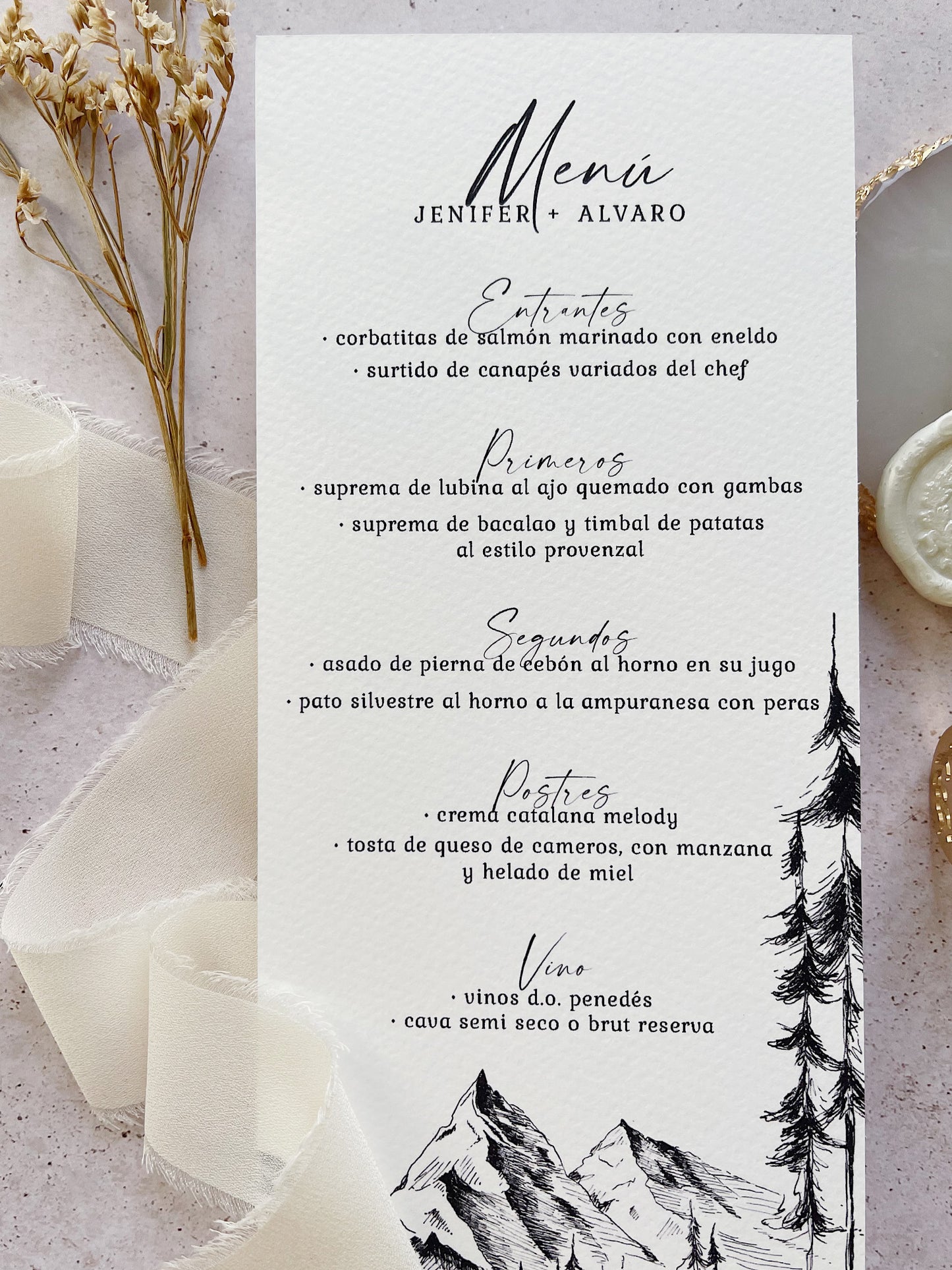Menú de Boda Montaña