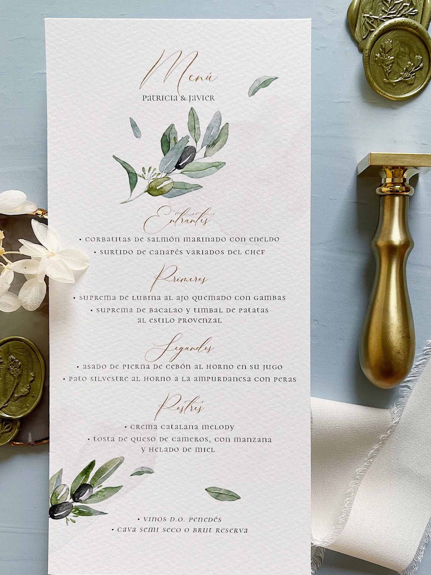Menú de Boda Olivo