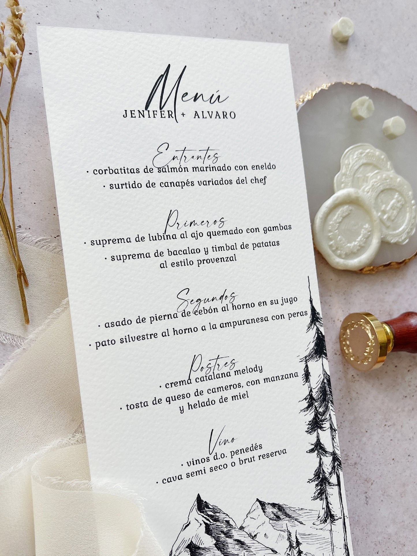 Menú de Boda Montaña