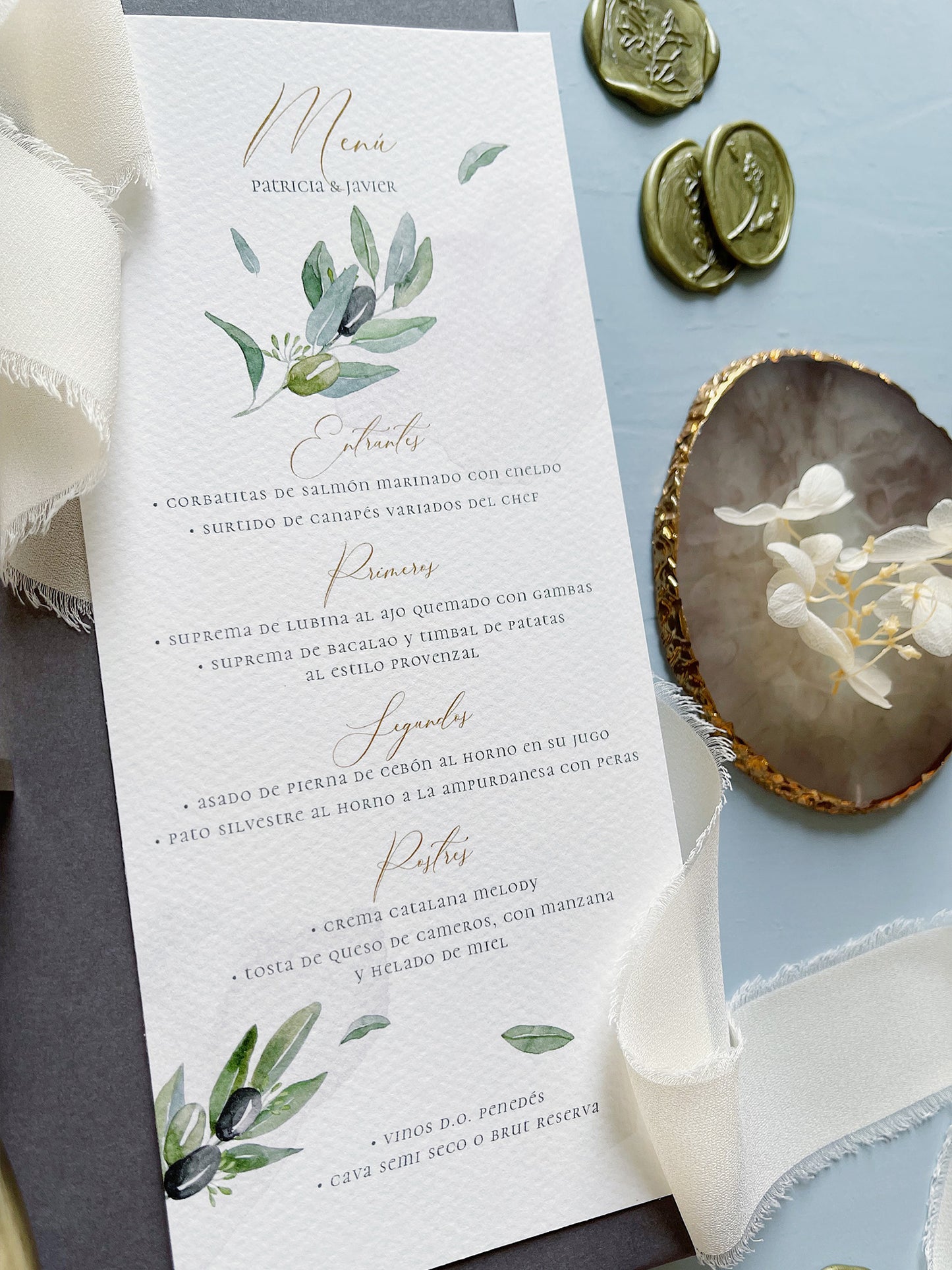 Menú de Boda Olivo