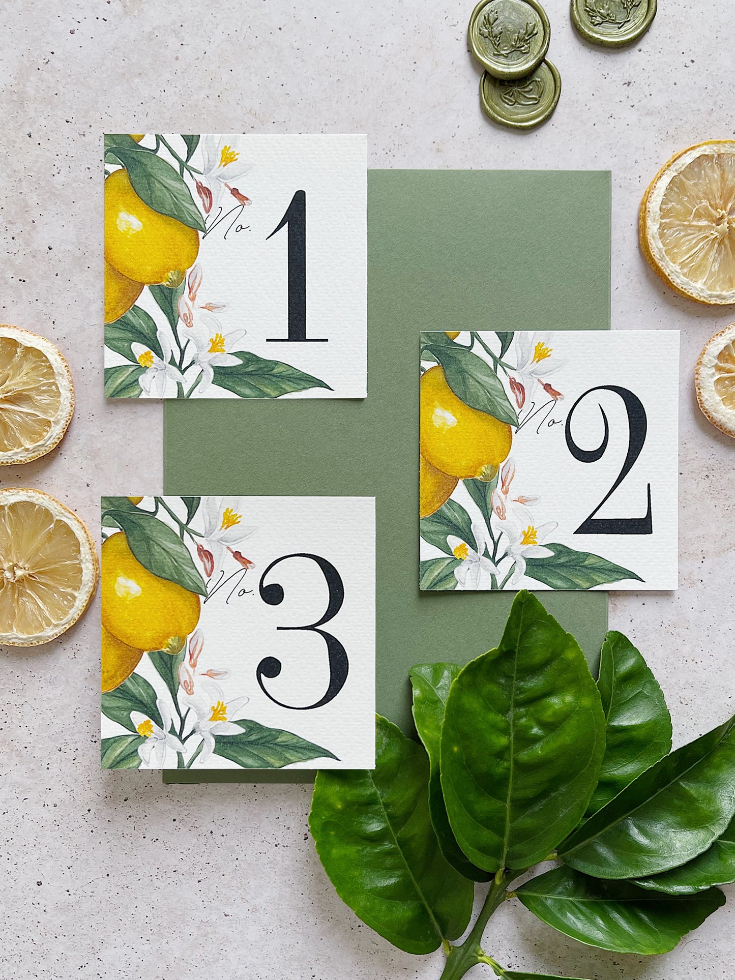 Número de Mesa Limón