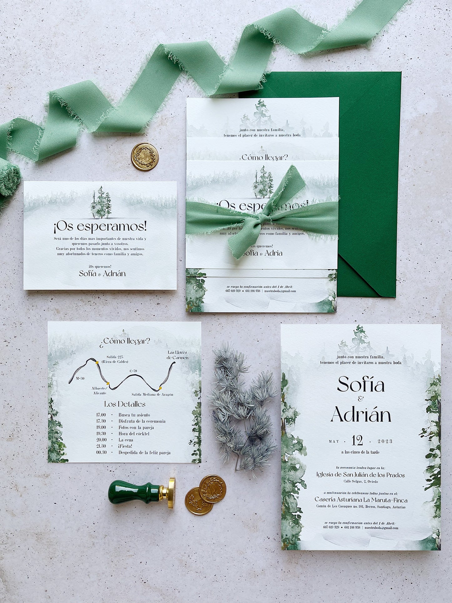 Invitación de Boda Foresta