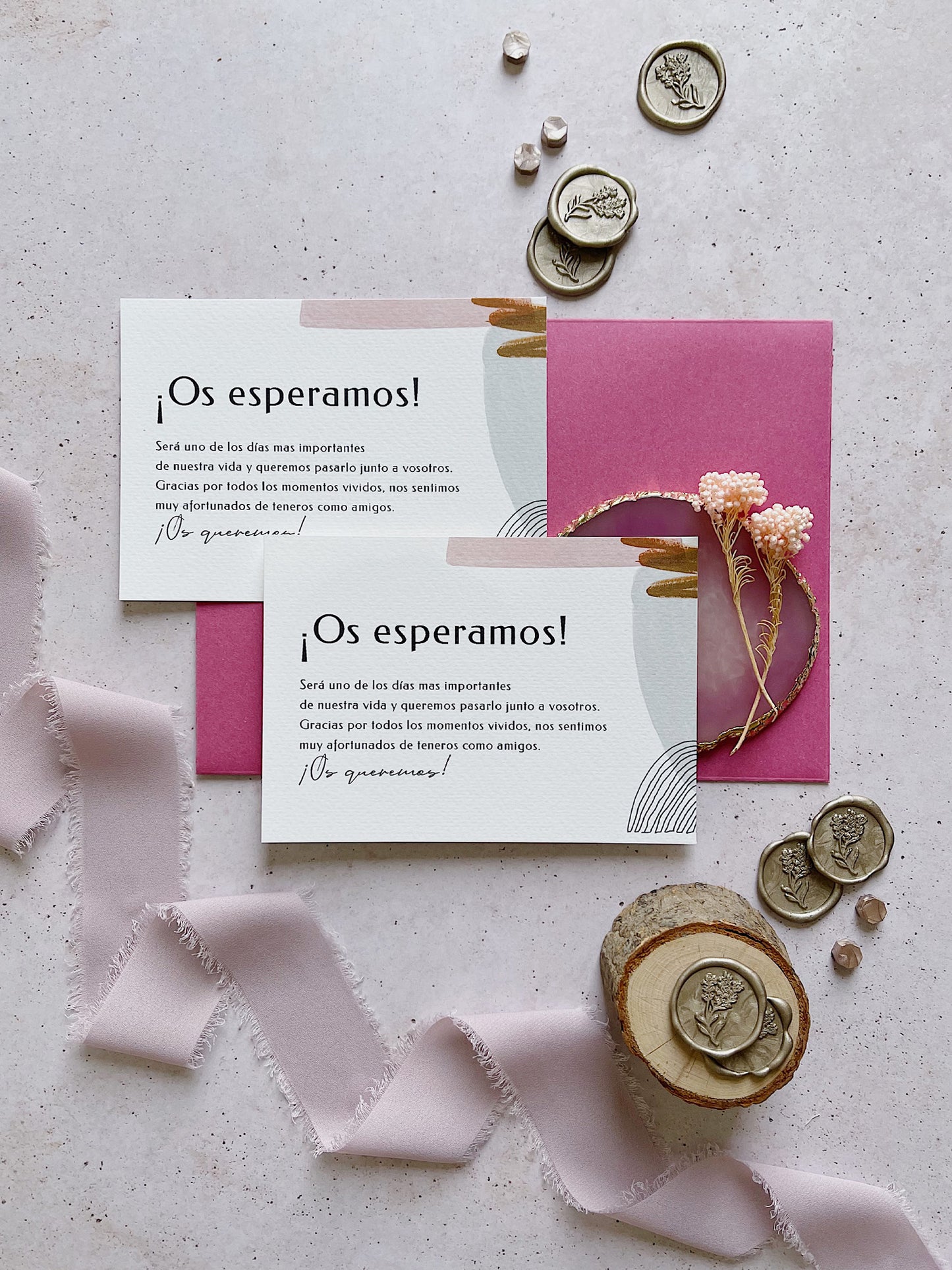 Invitación de Boda formas Abstracta barata