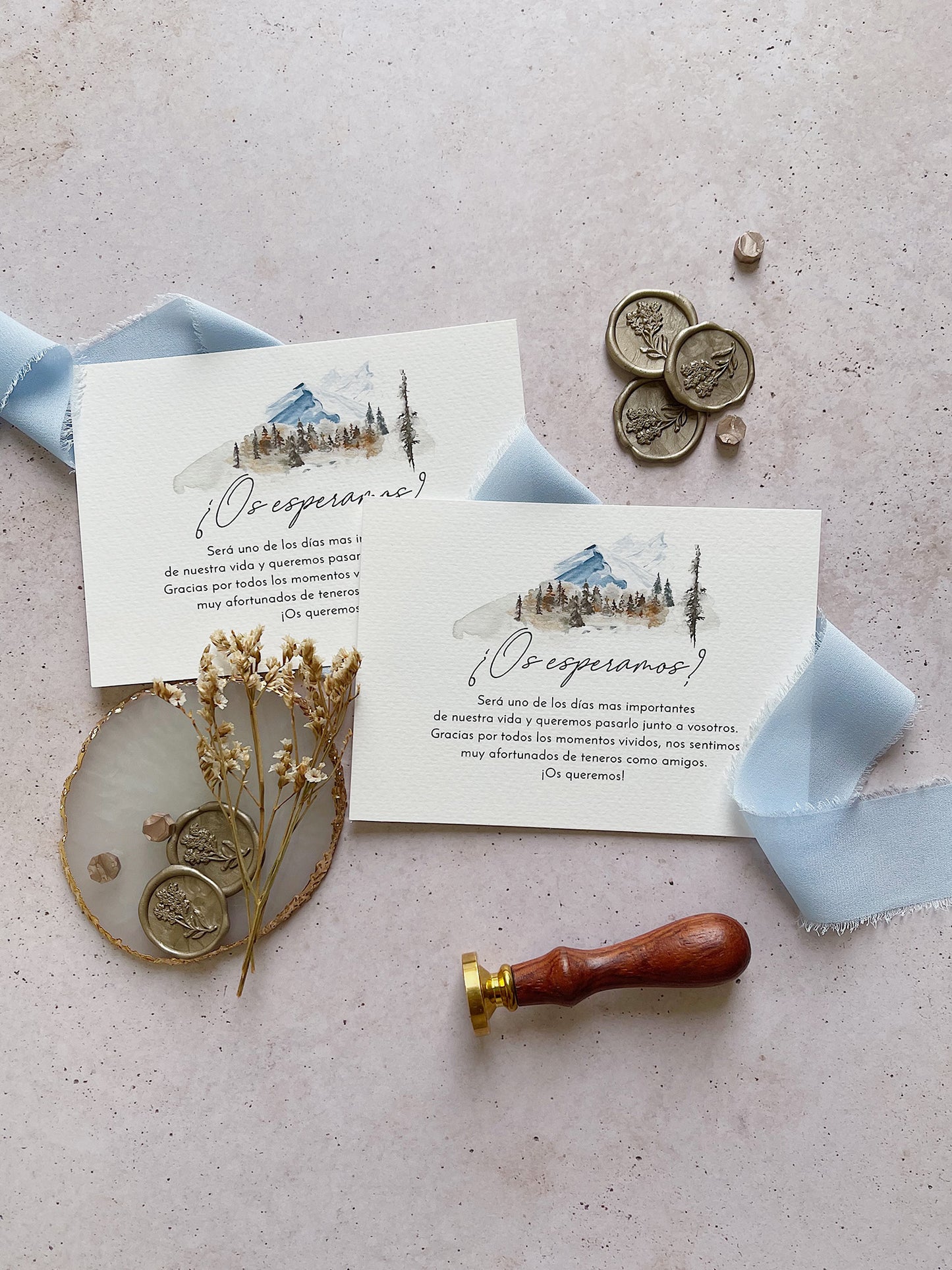 Invitación de Boda pista sky