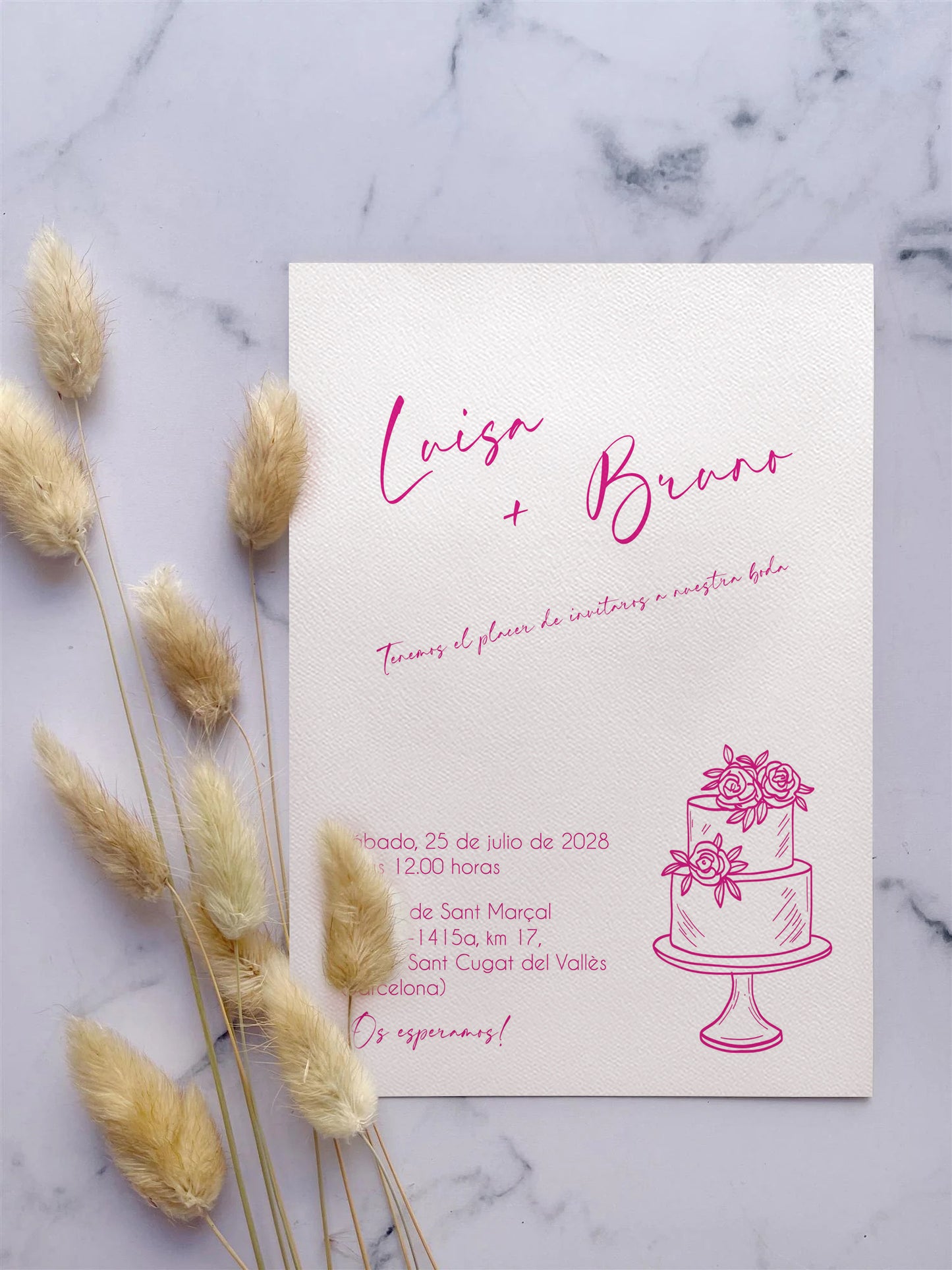 Invitación de boda Chic Minimalista