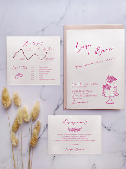 Invitación de boda Chic Minimalista