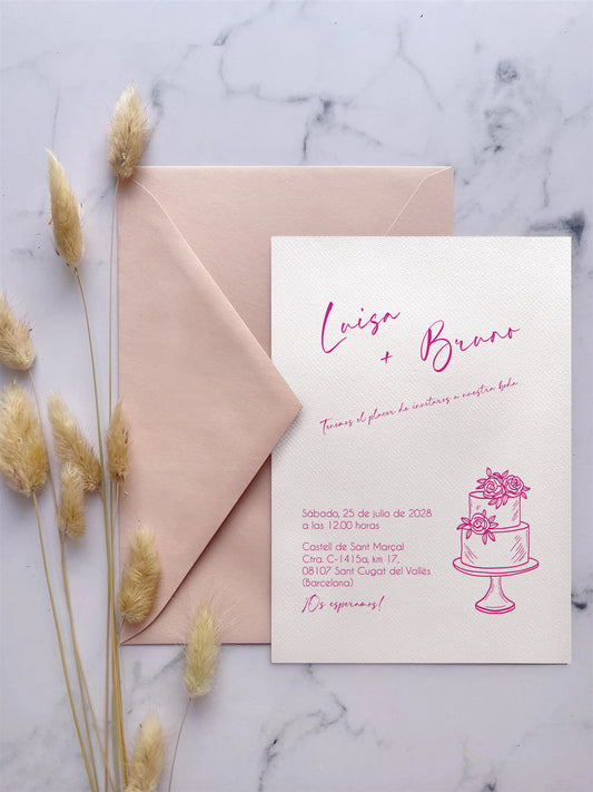 Invitación de boda Chic Minimalista