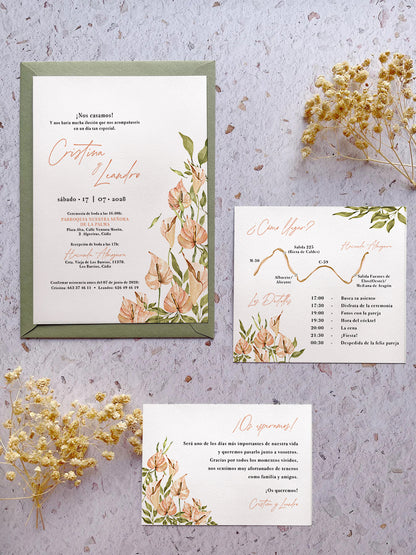 Invitación de Boda Cala