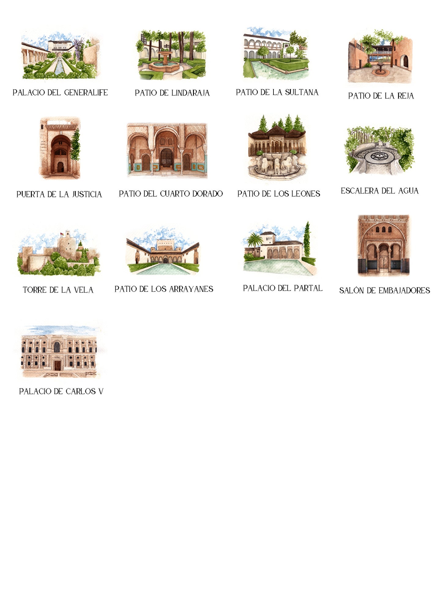 Seating Plan/Meseros Alhambra