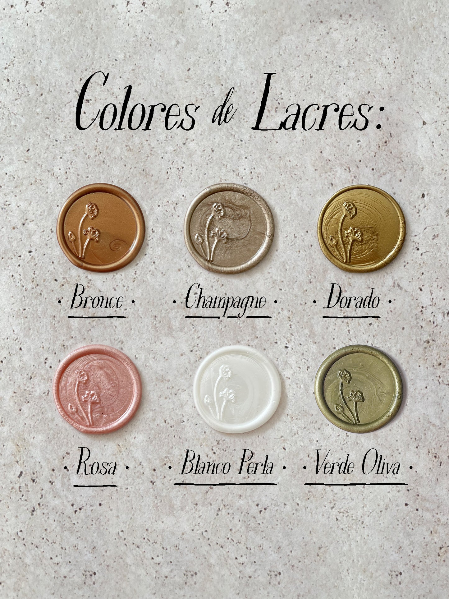 Sello de Lacre Flor de Silvestre