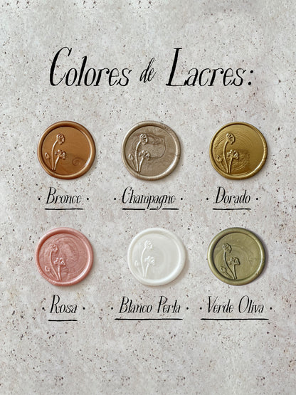 Sello de Lacre Flor de Silvestre