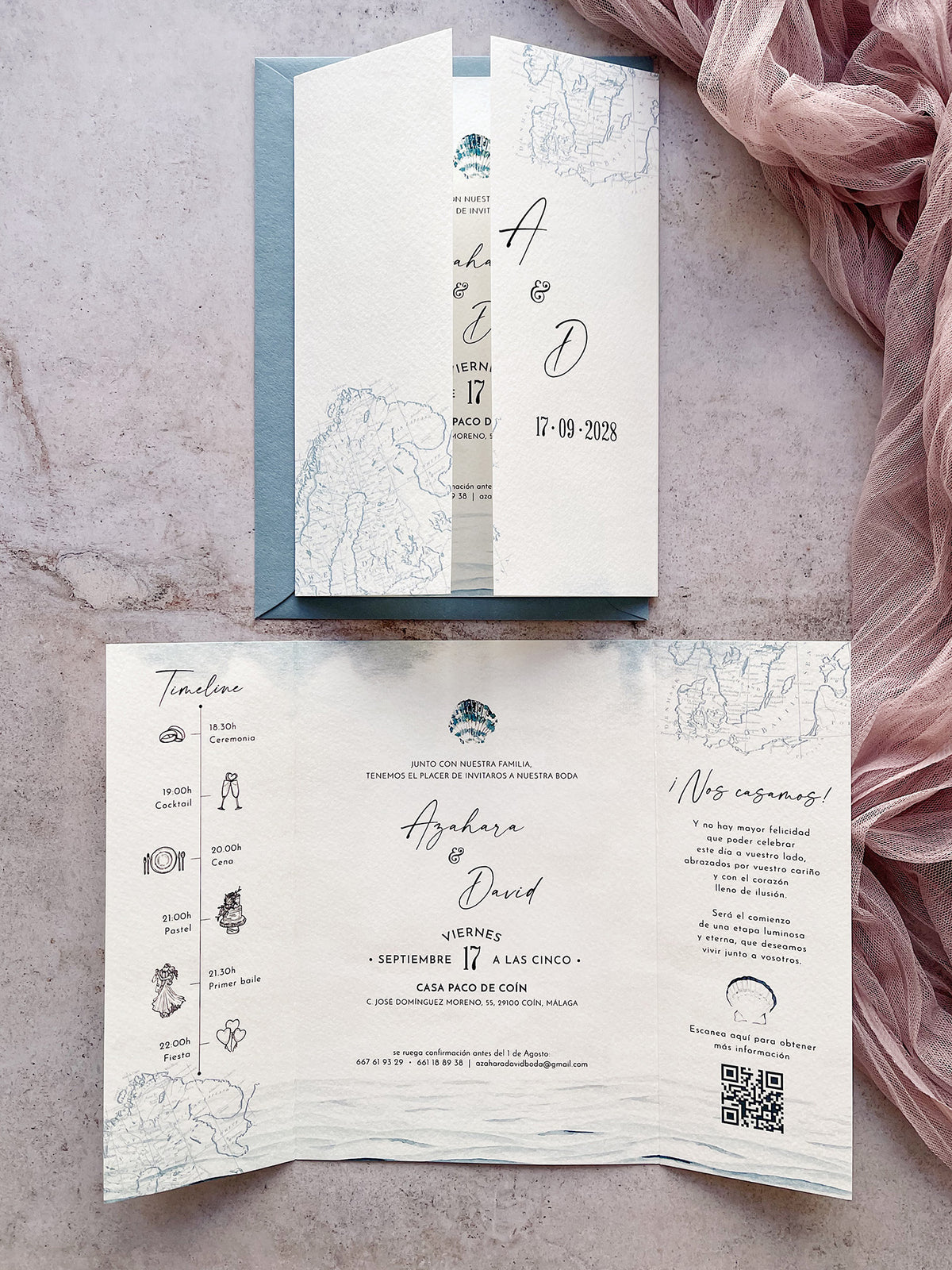 Invitación de Boda Marinera