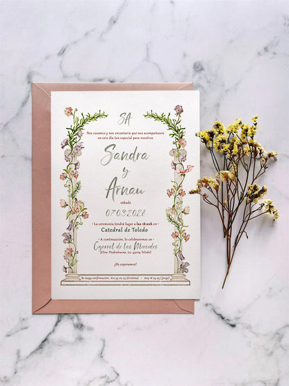 Invitación de Boda Jardín Silvestre