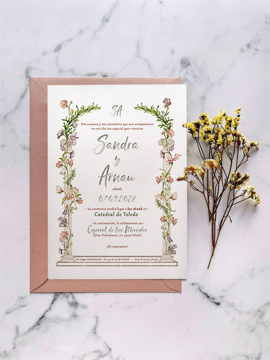 Invitación de Boda Jardín Silvestre