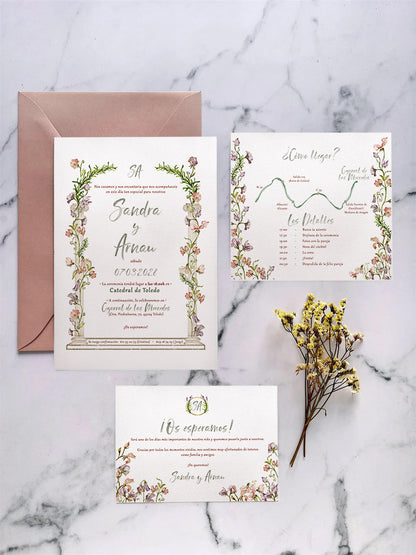 Invitación de Boda Jardín Silvestre