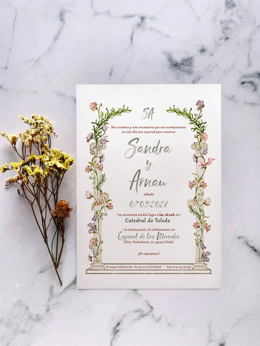 Invitación de Boda Jardín Silvestre