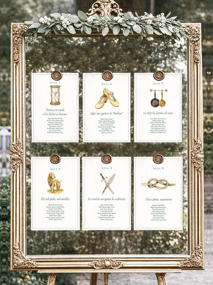 Seating Plan/Meseros Refranes