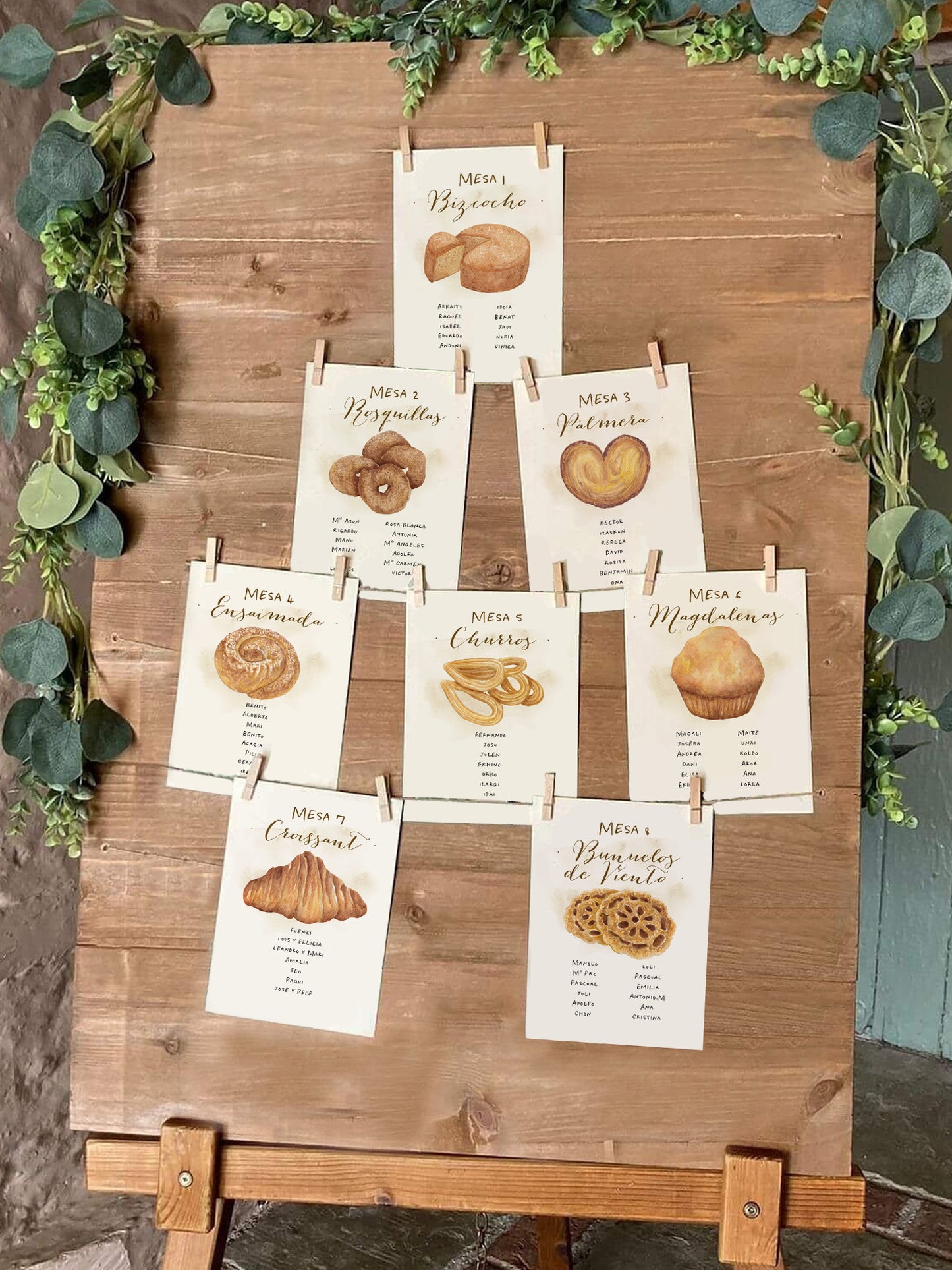 Seating Plan/Meseros Pastelería