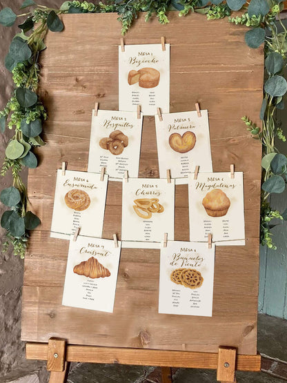 Seating Plan/Meseros Pastelería