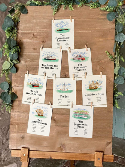 Seating Plan/Meseros Barcos