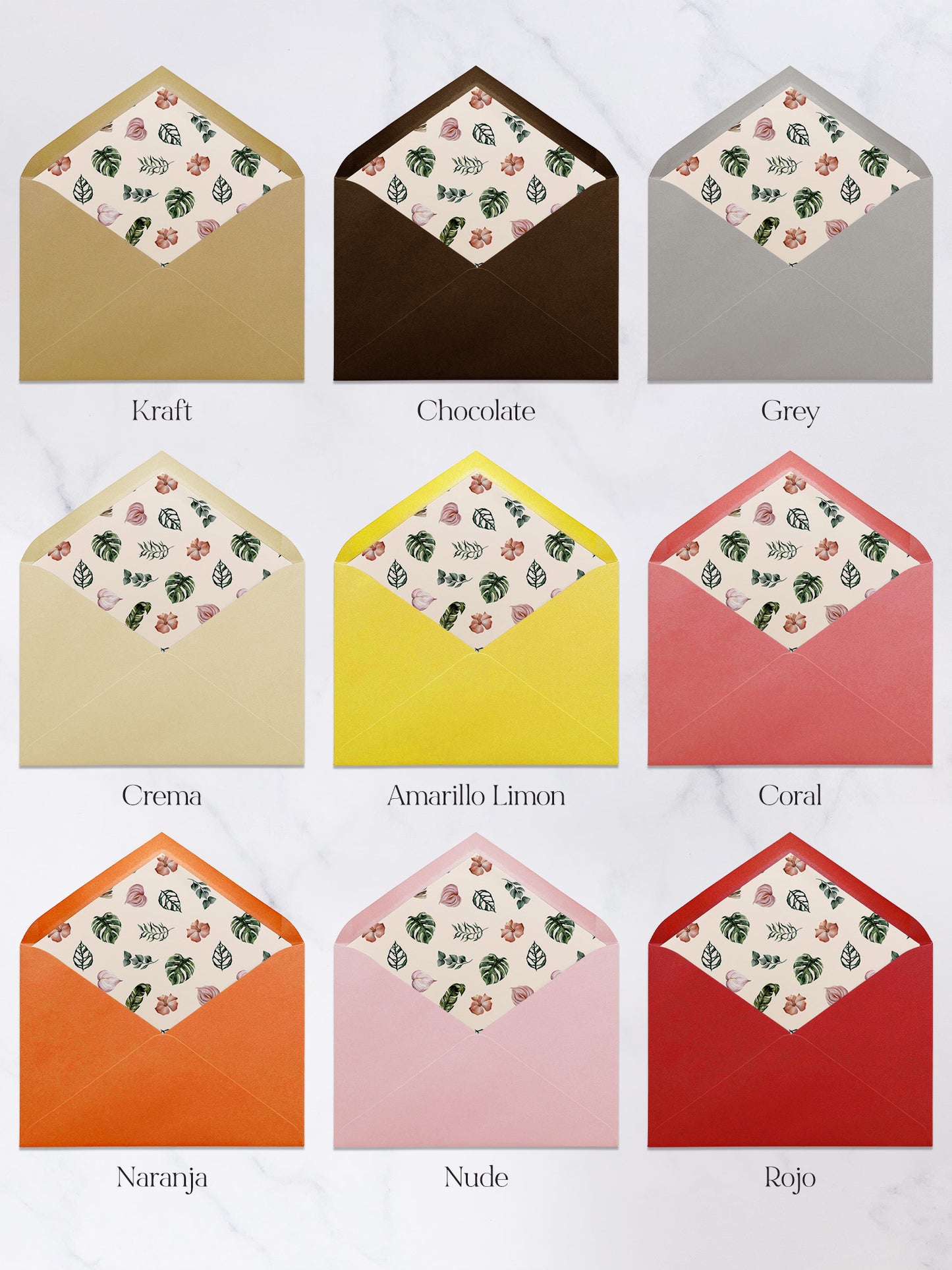 Sobre Forrado Florales #20