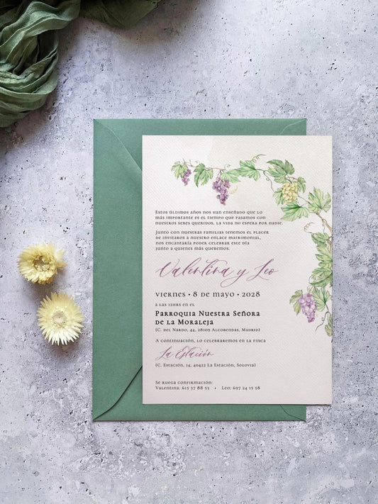 Invitación de Boda Parra