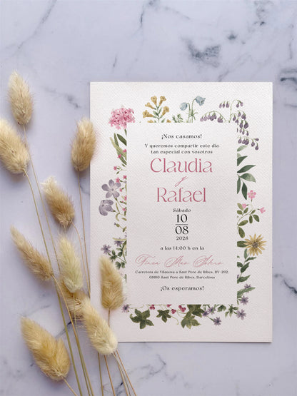 Invitación de Boda Silvestre