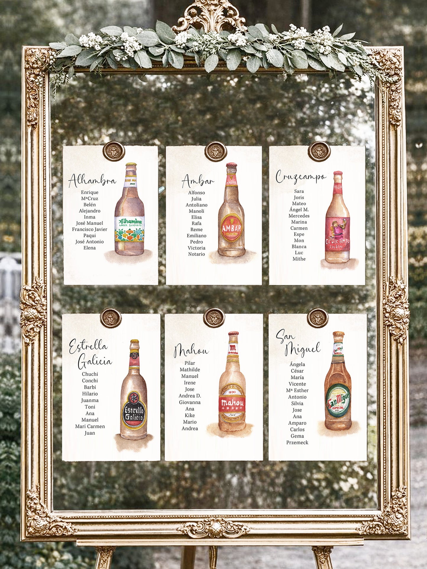 Seating Plan/Meseros Cerveza