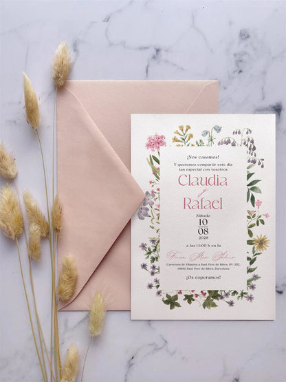 Invitación de Boda Silvestre