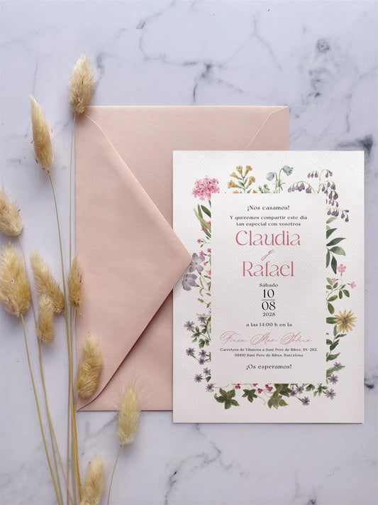 Invitación de Boda Silvestre