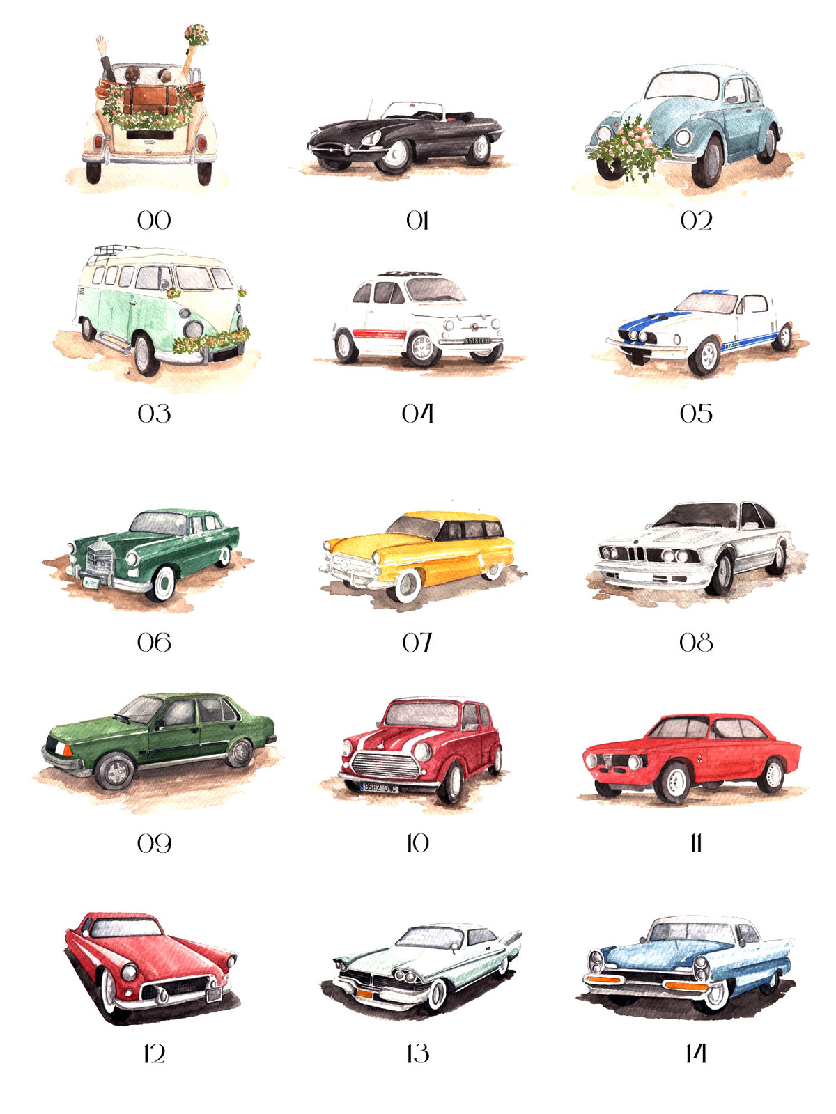 Seating Plan/Meseros Coches