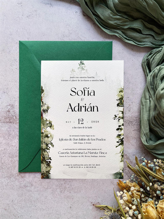 Invitación de Boda Foresta
