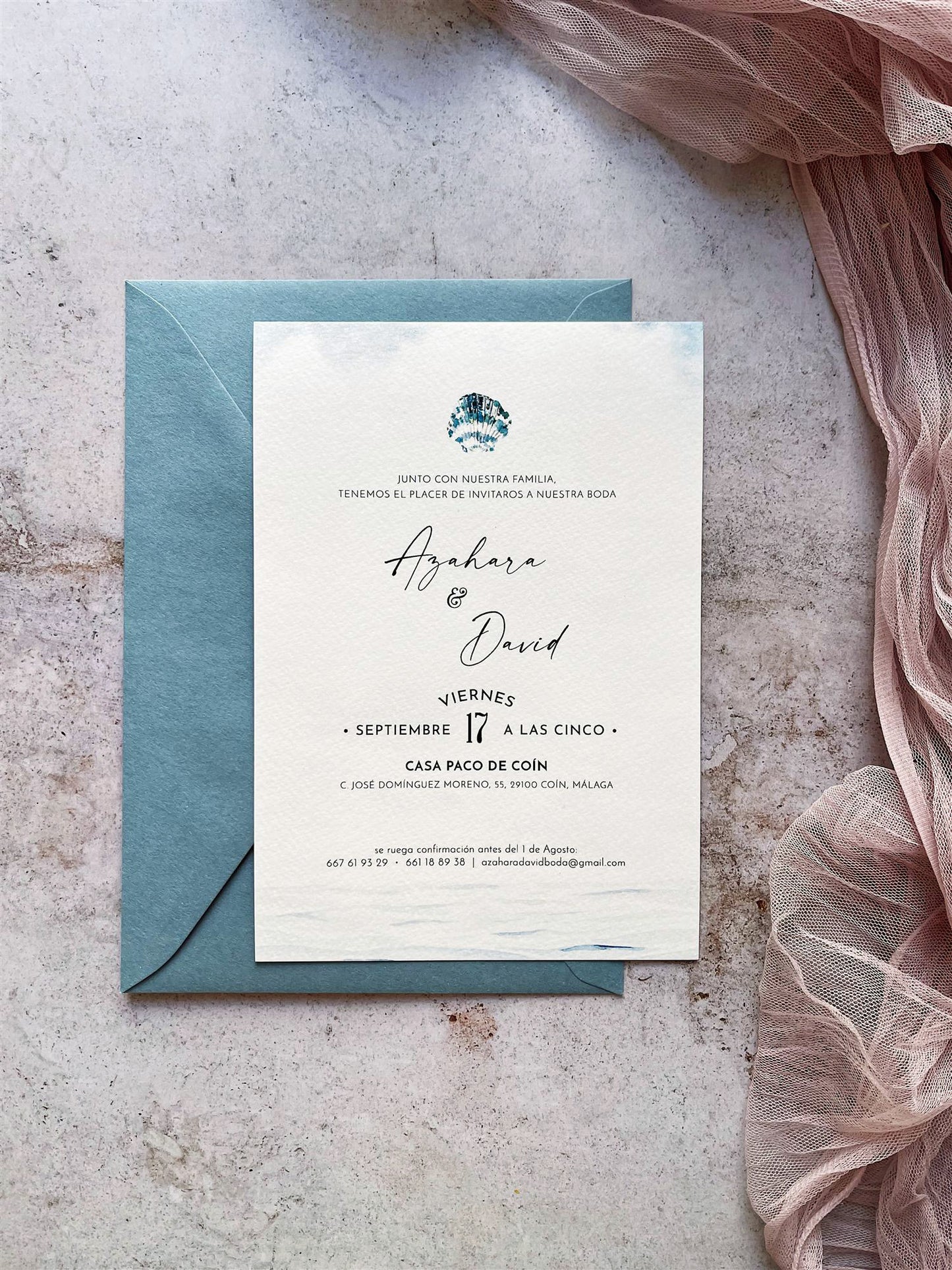 Invitación de Boda Marinera