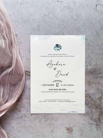Invitación de Boda Marinera
