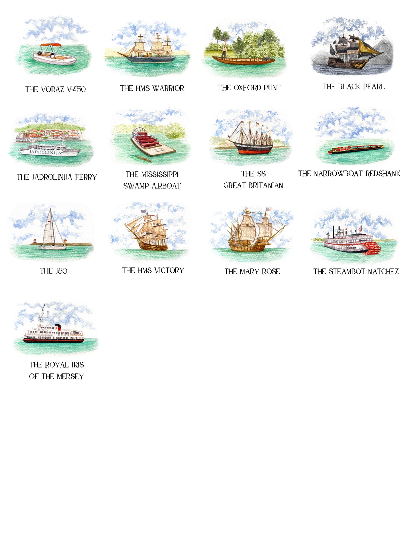 Seating Plan/Meseros Barcos