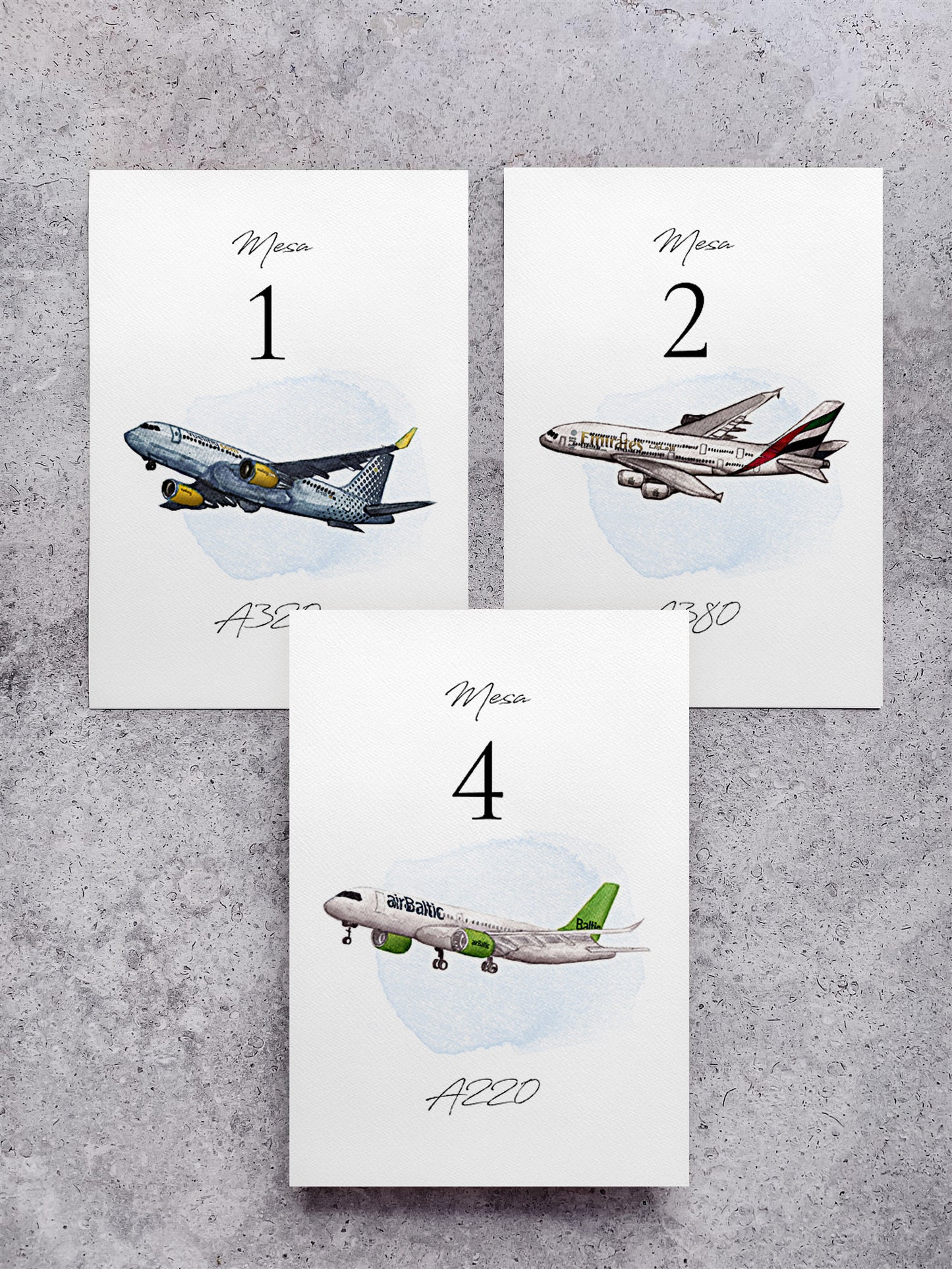 Seating Plan/Meseros Avión