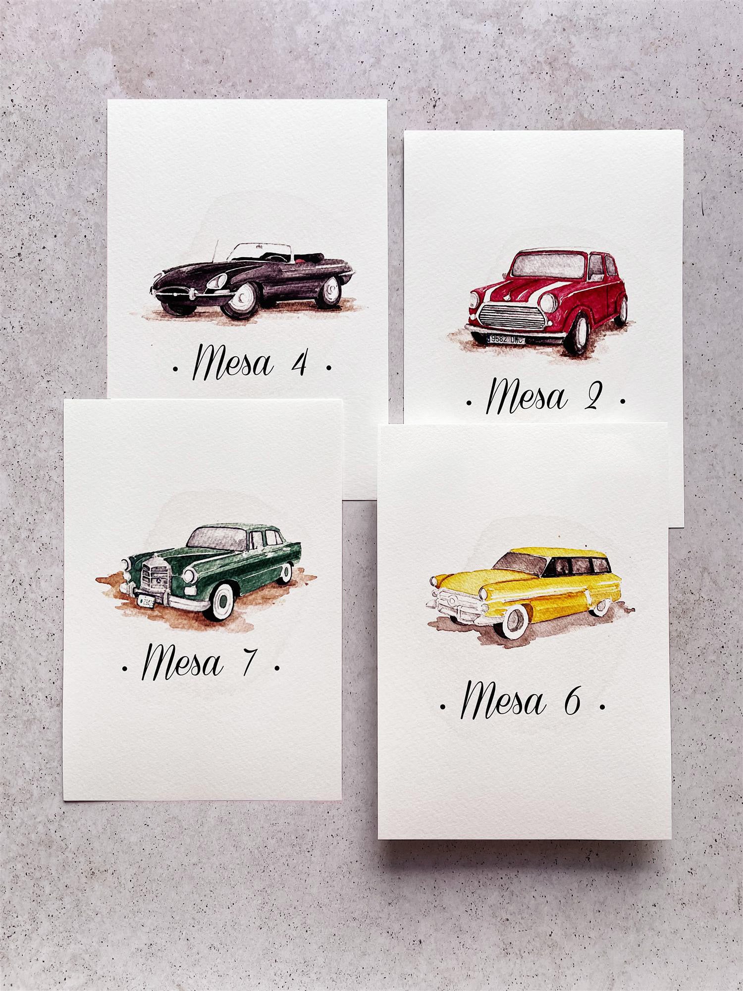 Meseros de coches