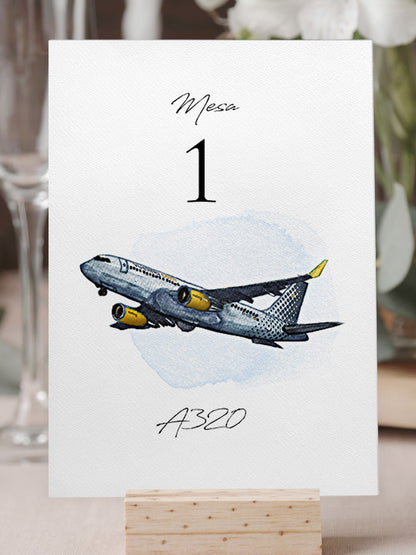 Seating Plan/Meseros Avión