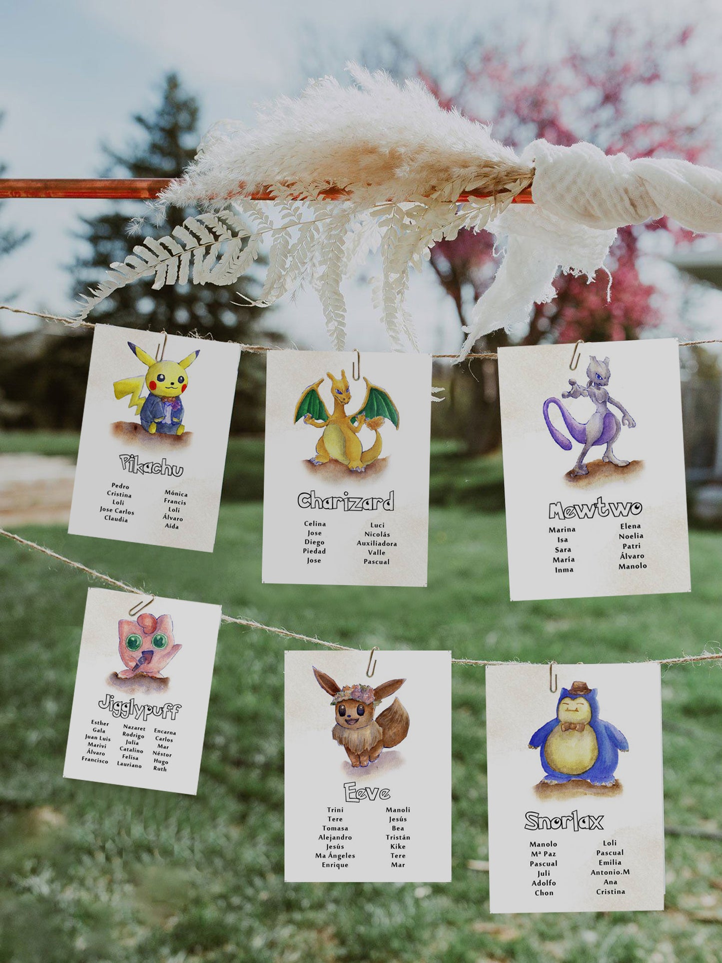 Seating Plan/Meseros Pokemon