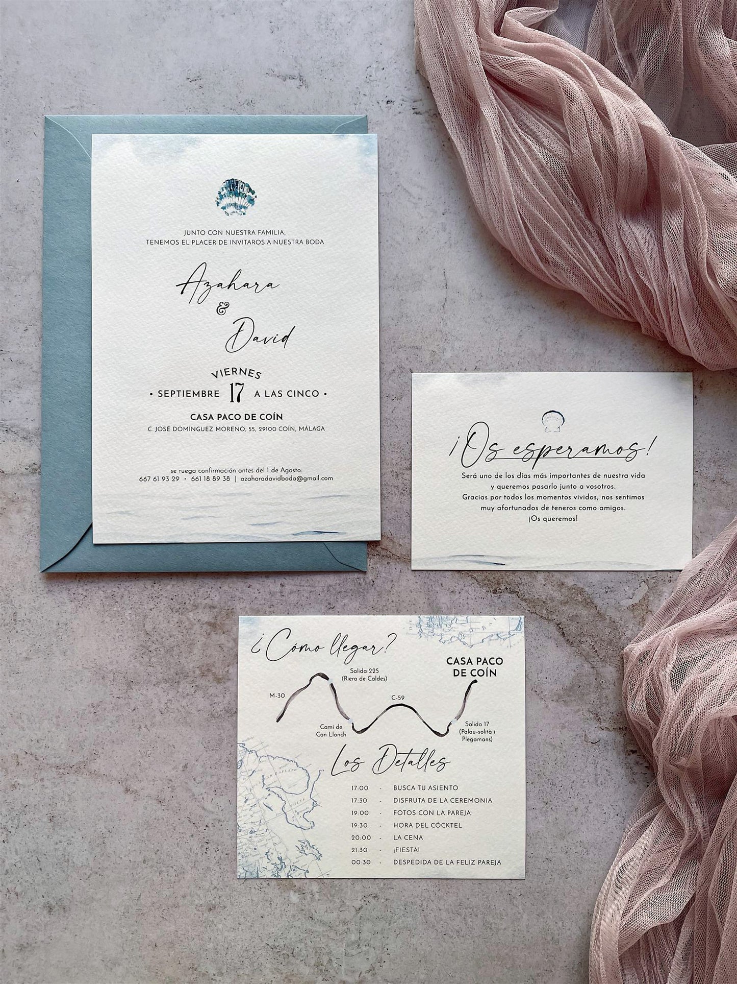 Invitación de Boda Marinera