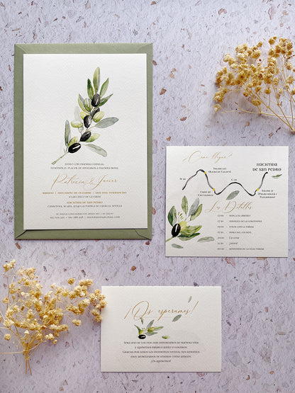 Invitación de Boda Olivo